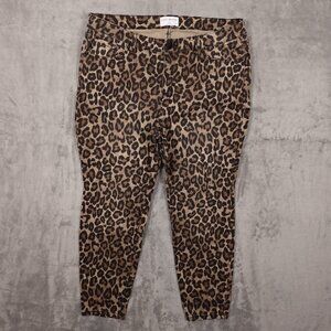 Lane Bryant Leopard Print Cropped Pants